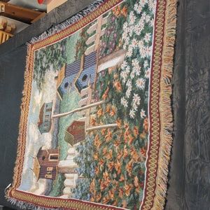 Throw Blanket Birdhouses 5x4 ft